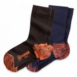 Chaussettes De Travail Parade LONDON (Lot De 2 Paires) Noir / Marine 39-42 - Noir / Marine