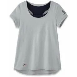 T-shirt De Travail Avec Brassière Manches Courtes FEMME PARADE OLDA Gris M