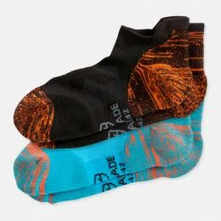 Chaussettes Basses D'Été En Polyamide Mixte Miami Black Et Skyblue - PARADE / Taille - 35/38